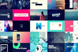 FCPX插件-50种时尚海报封面图文标题排版设计宣传介绍动画预设 Typography Pack