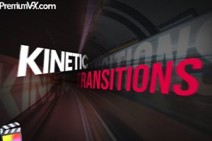 FCPX插件-50种动感文字标题卡点动力学过渡转场预设 Kinetic Transitions 1.0