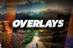 FCPX插件-50组专业复古电影创意光斑阴影光效粒子纹理叠加效果 Overlays