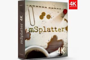 4K视频素材-100组水墨血液飞溅血浆滴溅特效合成素材 mSplatter