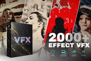 AE脚本-2000组创意个性化艺术手绘素描水彩贴纸视频特效调色预设包 VFX Effects Pack V2(AtomX 3.0.8)