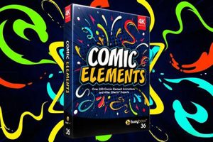 4K视频素材-250个动漫手绘流体卡通二维MG动画特效 BBV36+AE工程