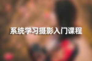 摄影教程-系统学习摄影入门课程 SY13