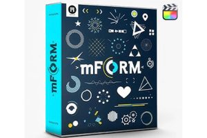 FCPX插件-150种二维卡通流体液体MG动态图形动画元素 MotionVFX mForm