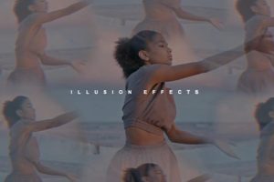 FCPX插件-20种幻觉梦幻多重曝光MV万花筒迷幻柔美炫光棱镜折射眩晕效果预设集合 Illusion Effects