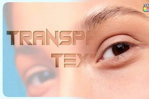 FCPX插件 半透明镂空背景文字标题效果动画 支持中英文输入 Transparent Text