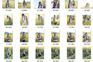 RAW原图-35张秋天稻田人像摄影RAW原图 后期修图练习RAW素材