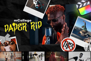 FCPX插件-83组时尚潮流纸张撕裂转场涂鸦笔画拼贴纹理元素视觉效果 mCollage Paper Rip