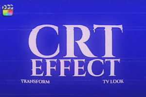 FCPX中文插件-复古老电视机老电影录像带故障损坏视觉特效 CRT Effect