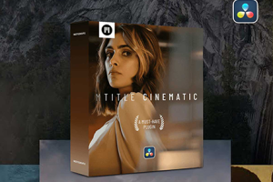 达芬奇中文插件-50组大气优雅视频预告电影风格文字标题开场结尾字幕动画预设 MotionVFX – mTitle Cinematic