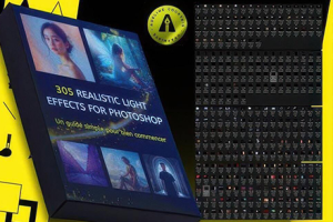 图片素材-300张阳光漏光黄金时间发光尘埃粒子耀斑高清合成素材 305-Light-Effects-5-PNG-300-JPG