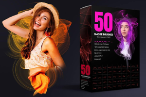 图片素材-50个Photoshop真实的火焰烟雾形状PNG摄影后期合成素材 Color_smoke_flame_transparent_PNG_collection