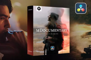 达芬奇插件-72组叙事纪录片风格冻结帧叠加字体排版时间线转场效果预设 MotionVFX – mDocumentary for DaVinciResolve