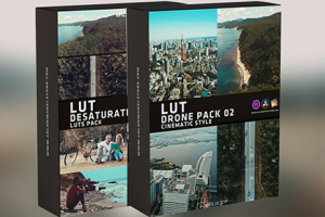 LUT预设-无人机航拍视频LOG格式调色LUT预设2套装 DRONE LUT BUNDLE