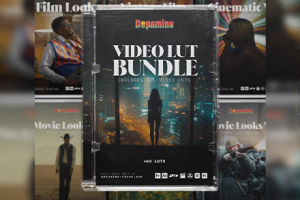 LUT预设-60+电影质感真实胶片风格色彩分级模拟光晕节点达芬奇LUT视频调色预设 Dopamine Frame – The Complete LUT Bundle