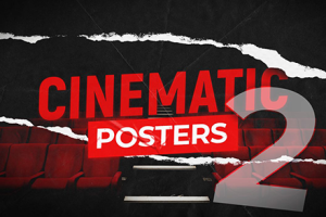 FCPX中文插件-57组创意电影预告片海报文字标题排版设计动画 Cinematic Posters 2