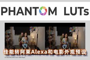 LUT预设-佳能转阿莱Alexa和电影外观预设 LUTs Bundle for Canon Clog2 & Clog3