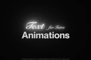PR预设-21组现代简洁超大醒目文字标题动画 Text Animations