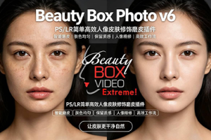 PS/LR中文插件-人像磨皮修饰美容润肤插件 Beauty Box Photo v6.0.5 Win汉化版