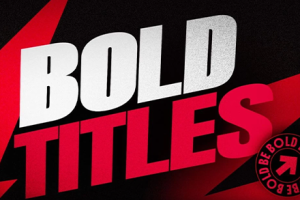 FCPX中文插件-30组动感宣传文字标题动画模板 Bold Titles